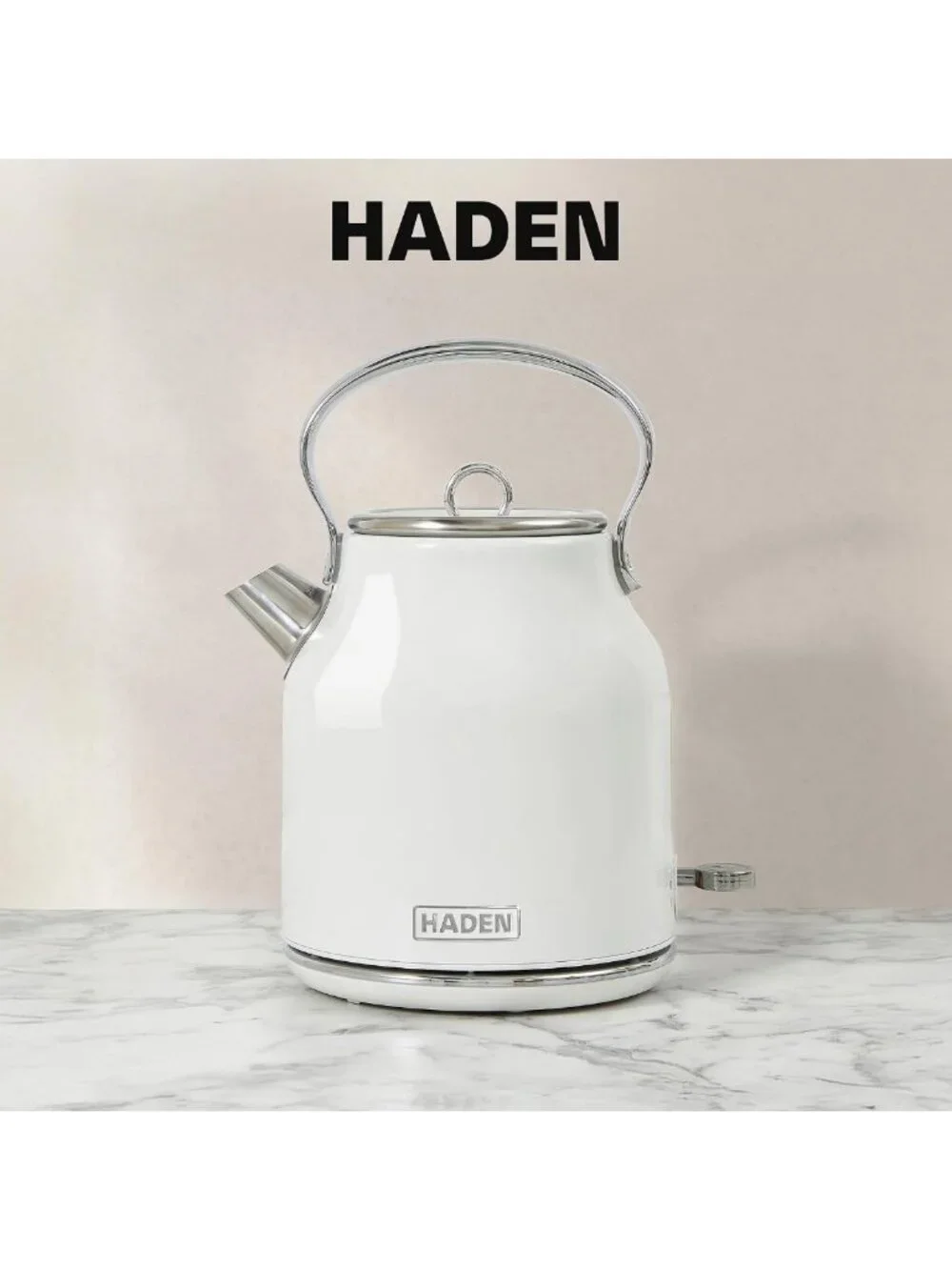 12-Cup Drip Coffee Maker & 1.7L Stainless Steel Electric Kettle Bundle - Ivory